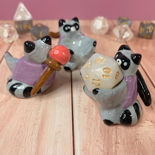 Raccoon Dnd Companion D20 Holder