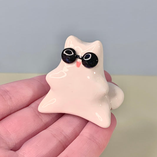 Gojo Kitty Jujitsu Kaisen Inspired Ceramic Figurine