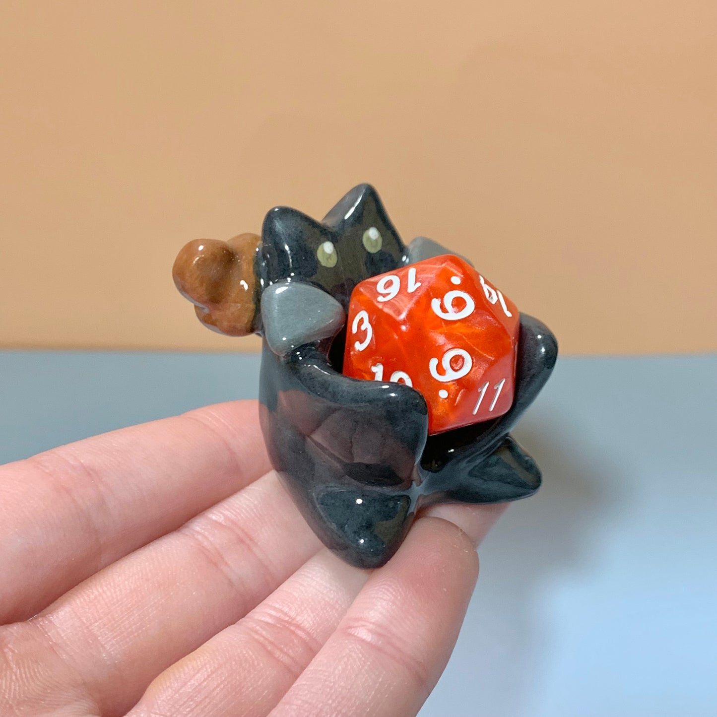 Fighter Cat Dnd Companion D20 Holder