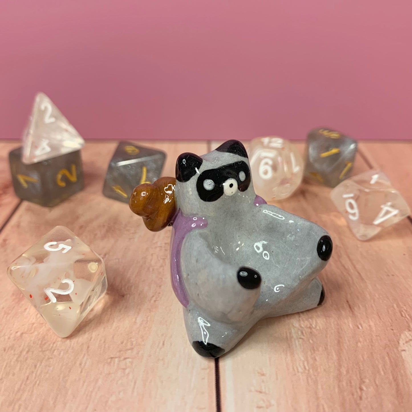 Raccoon Dnd Companion D20 Holder