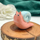 Pink Snail Ceramic Figurine