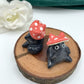 Mushroom Kitty Ceramic Figurine