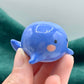 Cute Blue Whale Ceramic Figurine