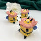 Bumblebee in a Flower Ceramic Figurine