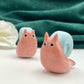 Pink Snail Ceramic Figurine