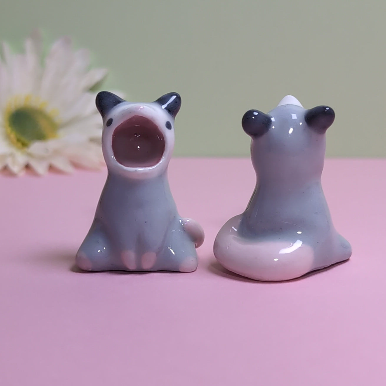 Screaming Possum Ceramic Figurine