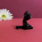 Slouching Black Void Cat Ceramic Figurine