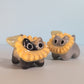 Mini Flower Kitty Cat Ceramic Figurine