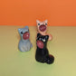 Screaming Cat Ceramic Figurine