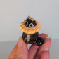 Mini Sunflower Kitty Cat Ceramic Figurine