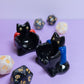 Cat with Cloak Dnd Companion D20 Holder