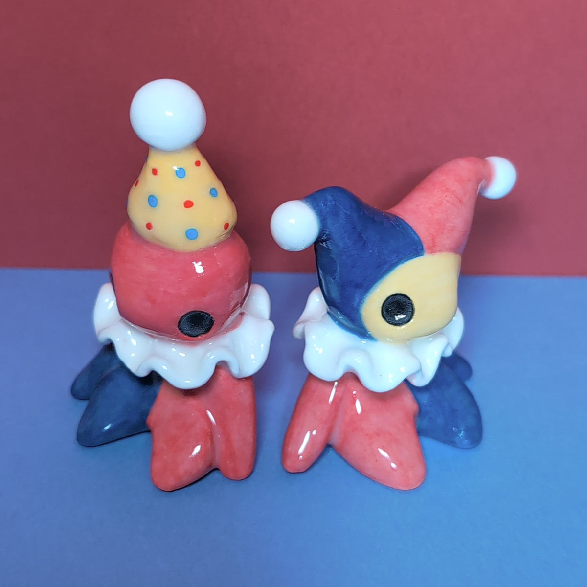 Clown Jester Ceramic Figurine