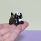 Mini Skeleton Puppy & Cat Ceramic Figurines