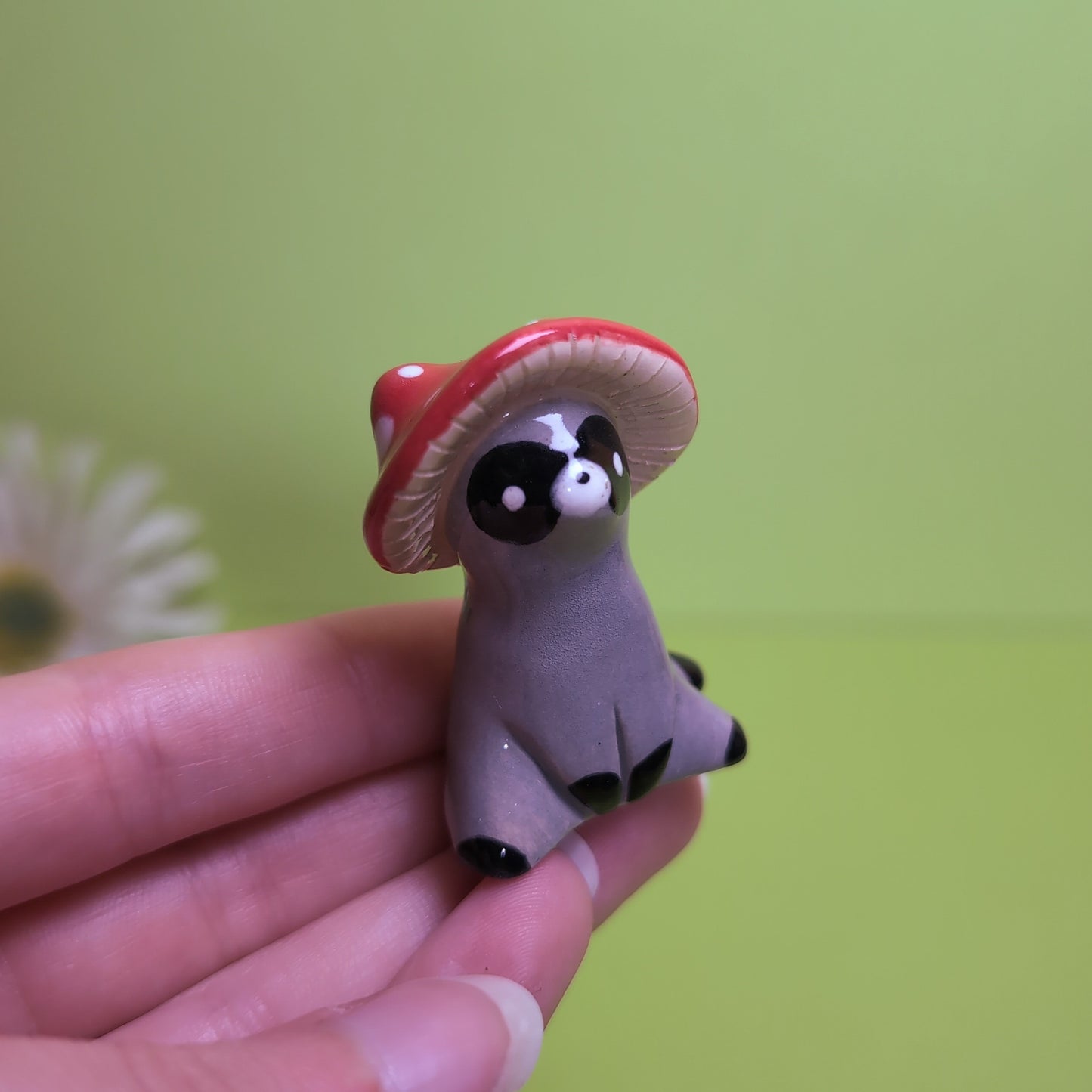 Mushroom Critters Ceramic Figurine