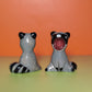 Screaming Raccoon Ceramic Figurine