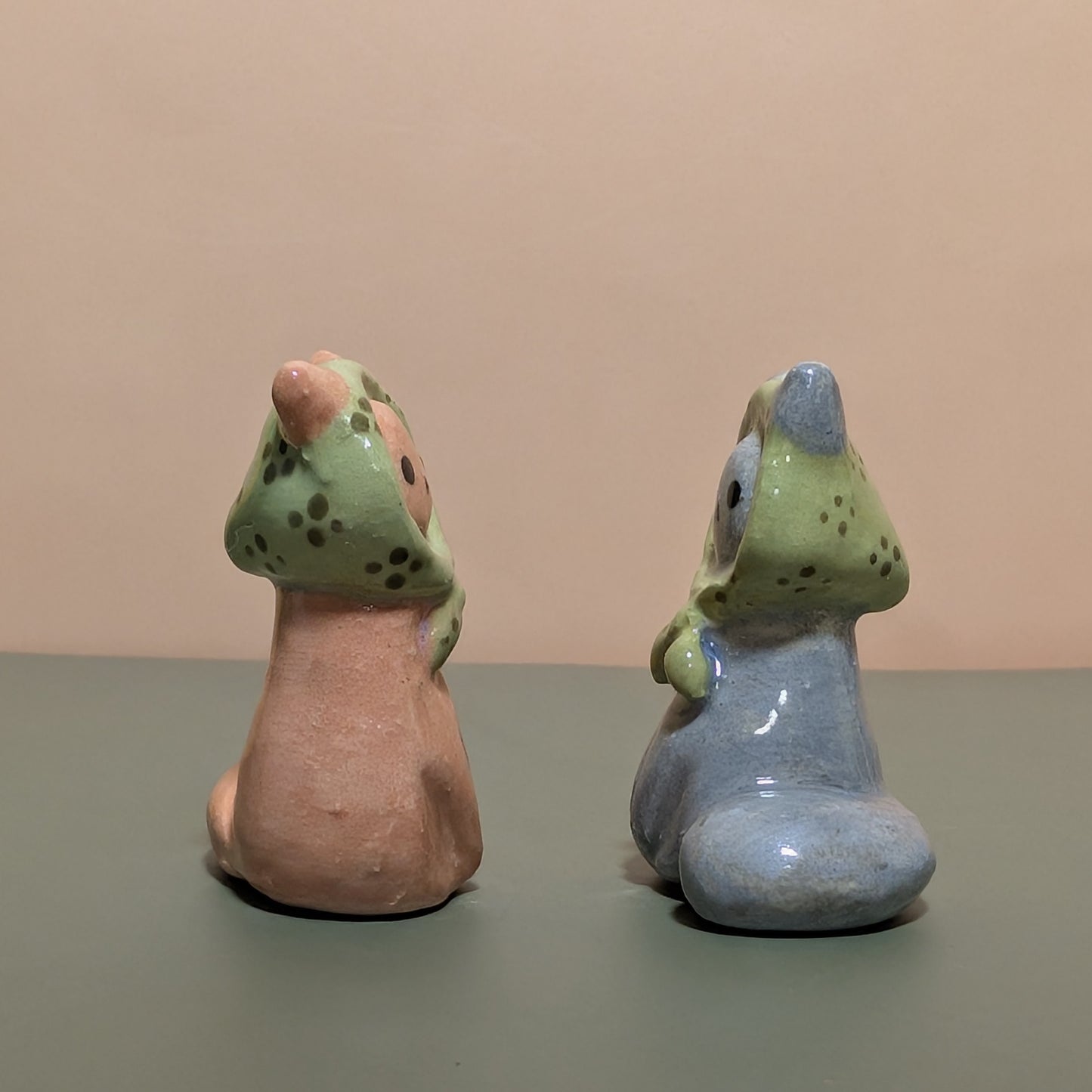 Babushka Cat Ceramic Figurine