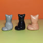 Screaming Cat Ceramic Figurine