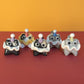 Mini Clown Kitty Cat Ceramic Figurine