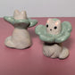 Flower Mishap Kitty Cat Ceramic Figurine