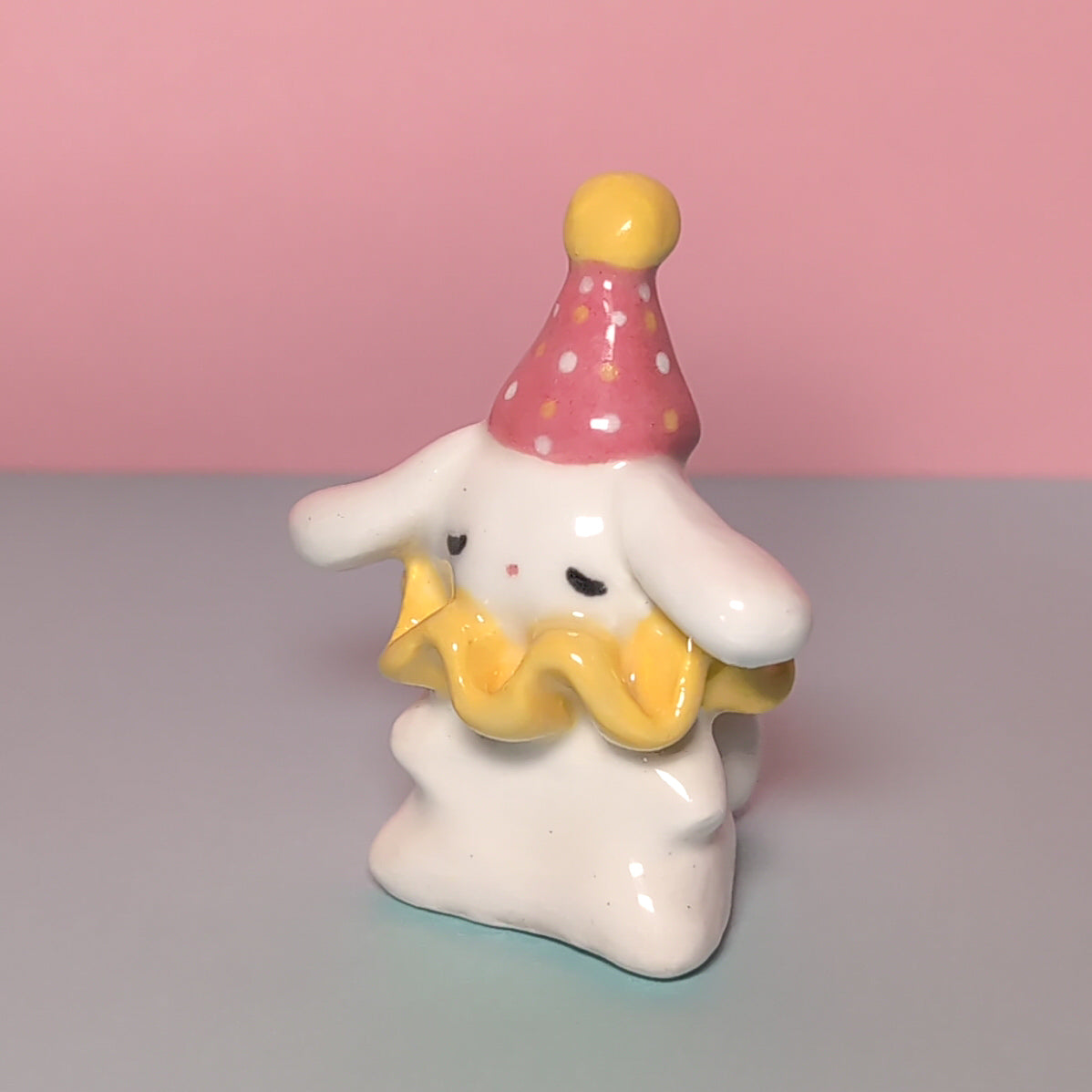 Bunny Clown Ceramic Figurine
