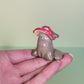 Mini Mushroom Puppy Dog Ceramic Figurine