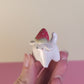Mini Strawberry Puppy Dog Ceramic Figurine
