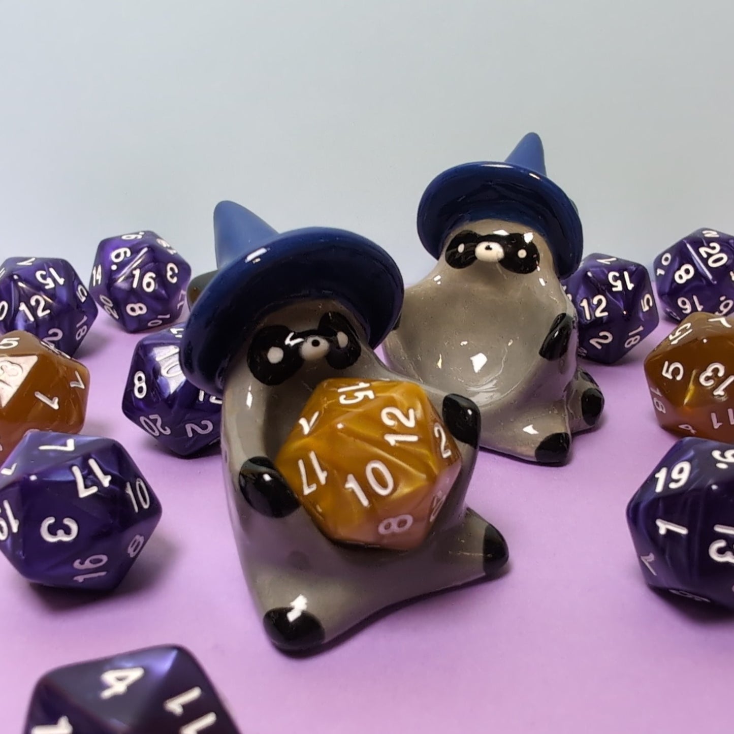 Raccoon Wizard Dnd Companion D20 Holder