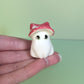 Mini Mushroom Kitty Cat Ceramic Figurine