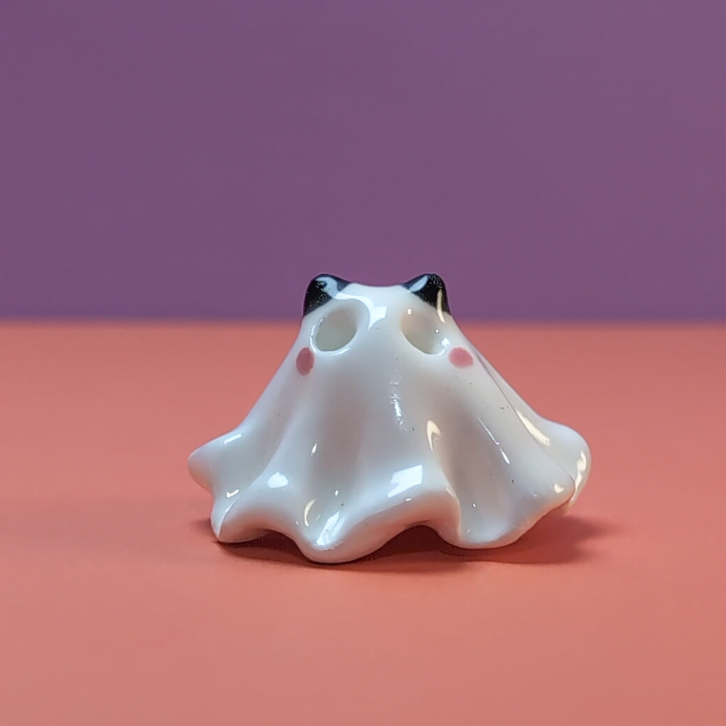 Mini Ghost Ceramic Figurine