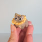 Mini Flower Kitty Cat Ceramic Figurine