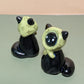 Babushka Cat Ceramic Figurine
