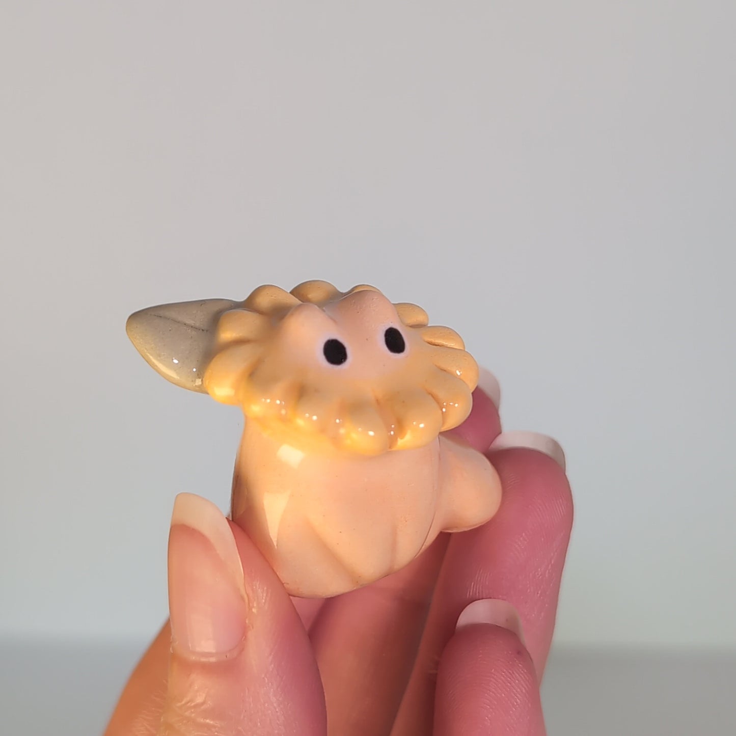 Mini Sunflower Kitty Cat Ceramic Figurine