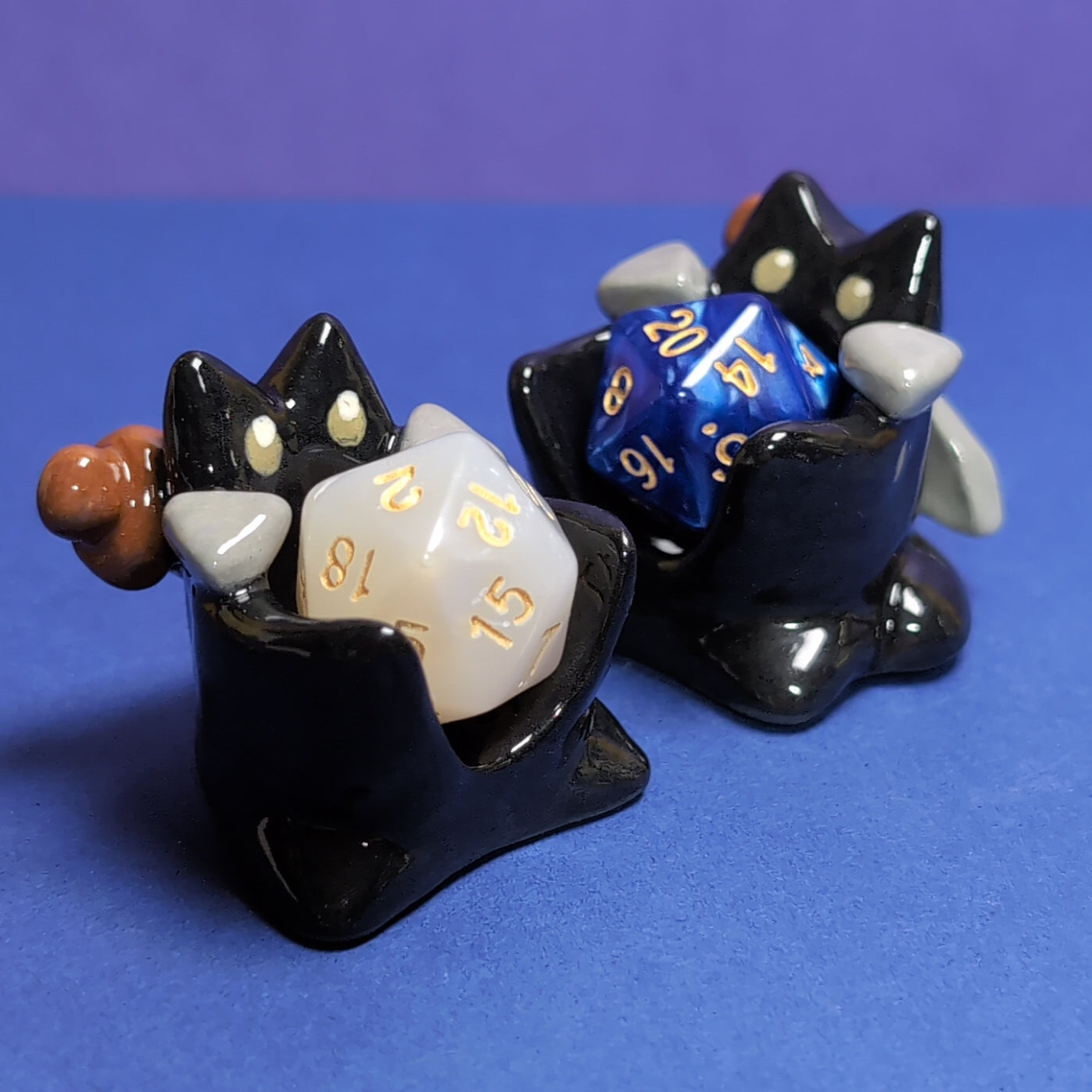 Cat Fighter Dnd Companion D20 Holder