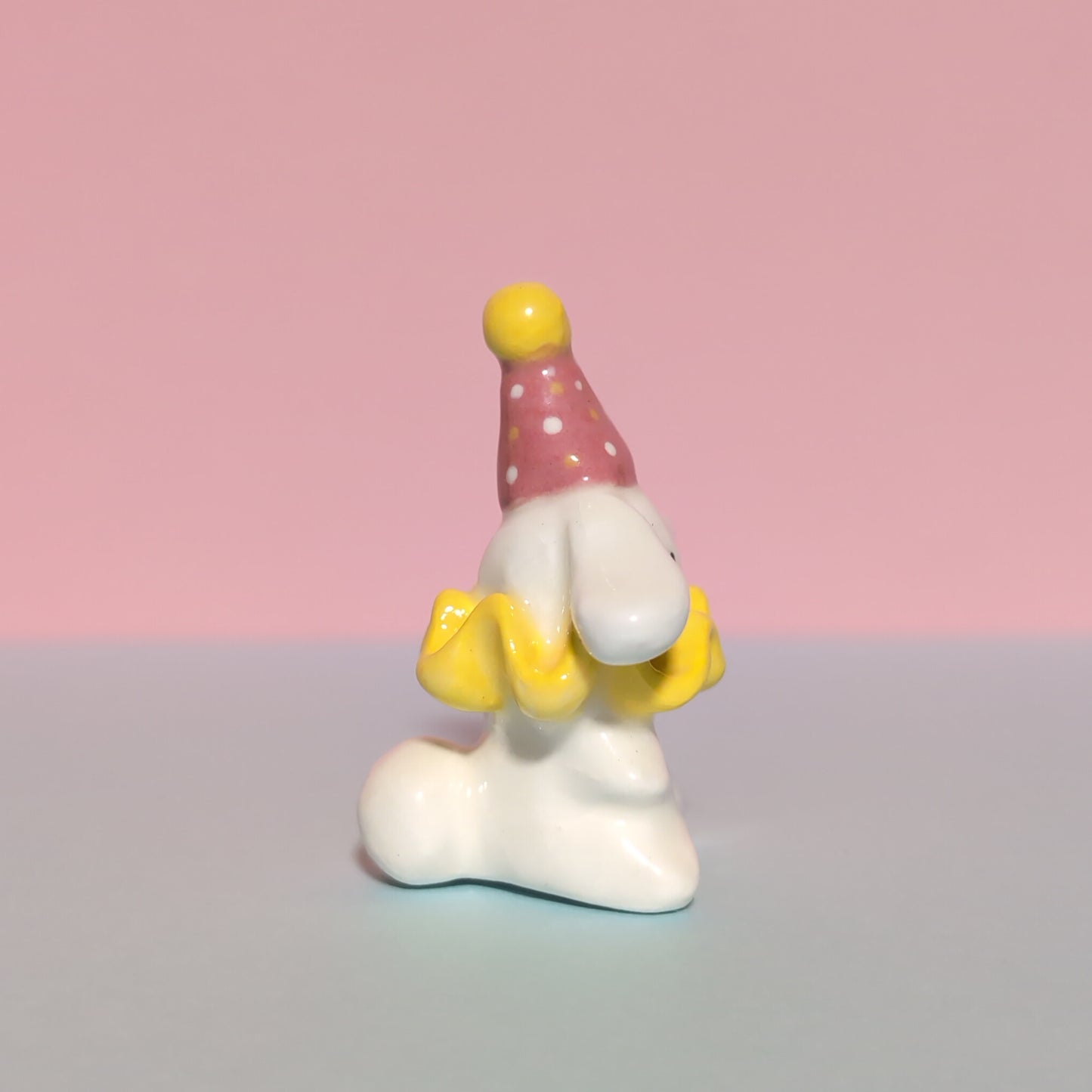 Bunny Clown Ceramic Figurine