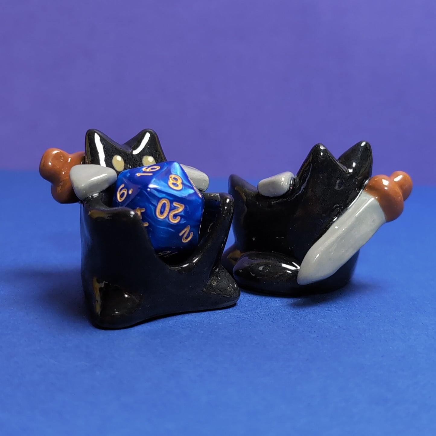 Cat Fighter Dnd Companion D20 Holder