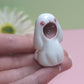 Screaming Bunny Ceramic Figurine