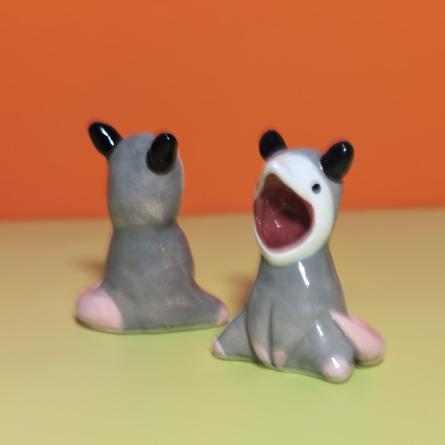 Screaming Possum Ceramic Figurine