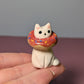 Donut Fiasco Kitty Cat Ceramic Figurine