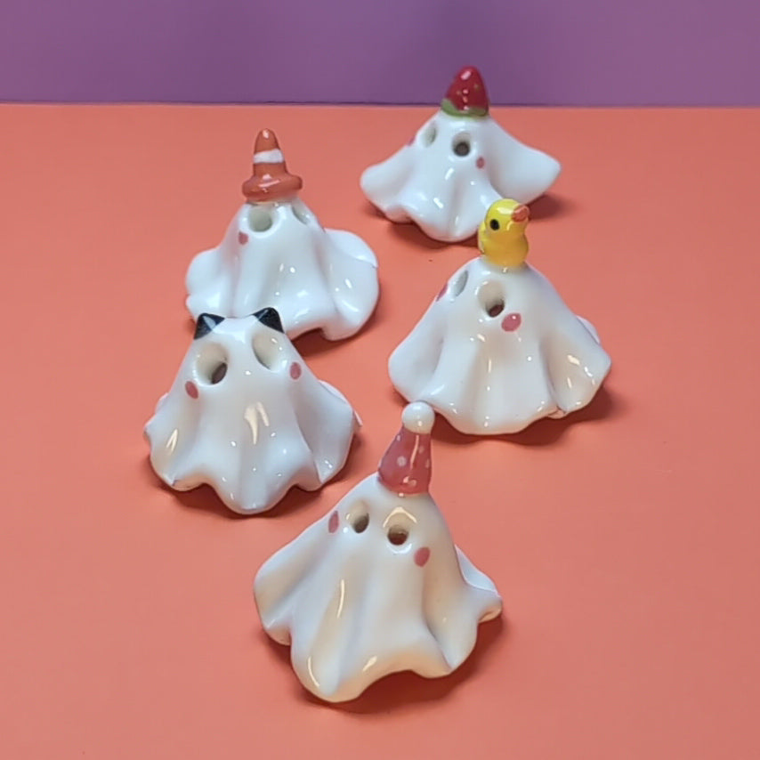 Mini Ghost Ceramic Figurine