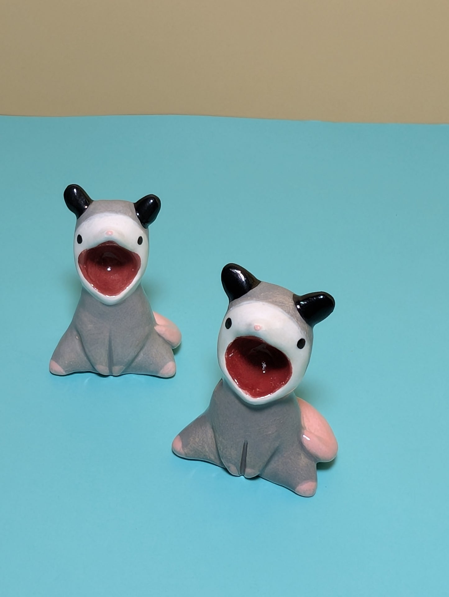 Screaming Possum Ceramic Figurine