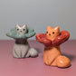 Flower Mishap Kitty Cat Ceramic Figurine