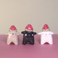 Mini Strawberry Puppy Dog Ceramic Figurine