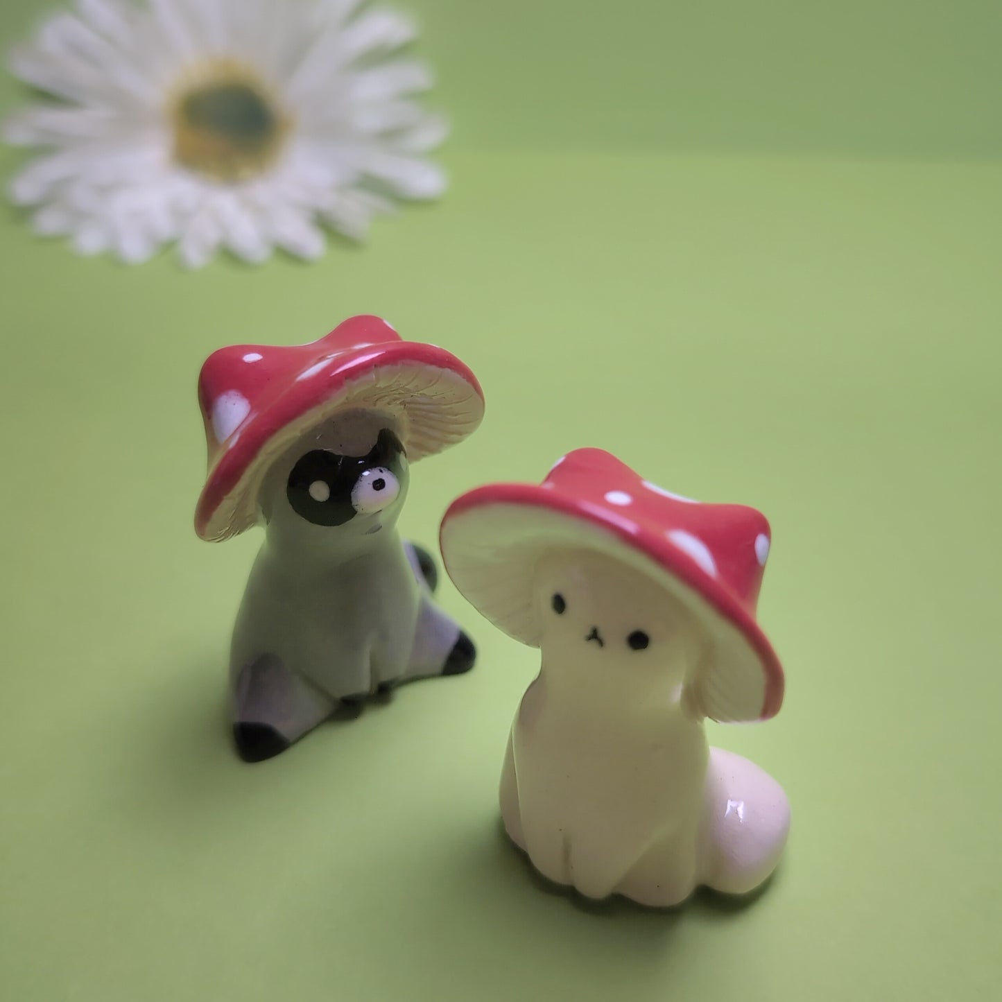 Mushroom Critters Ceramic Figurine