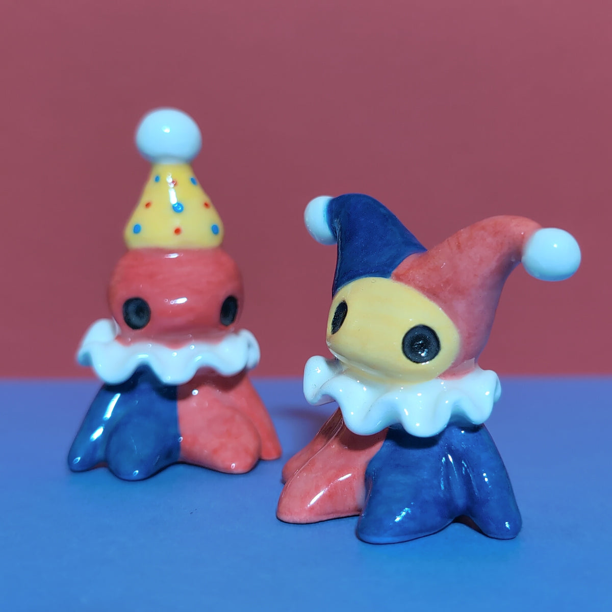 Clown Jester Ceramic Figurine