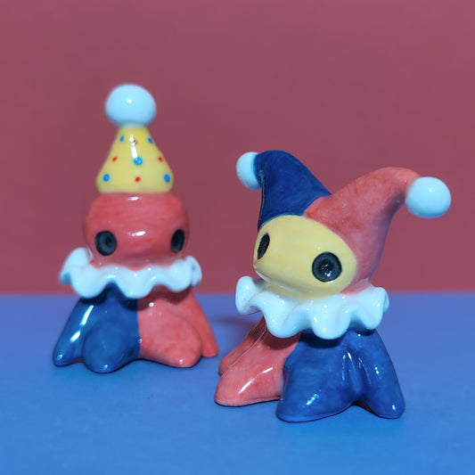 Clown Jester Ceramic Figurine