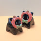 Mini Pumpkin Puppy & Cat Ceramic Figurines