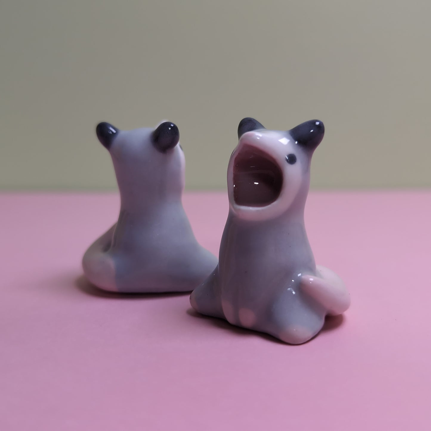 Screaming Possum Ceramic Figurine