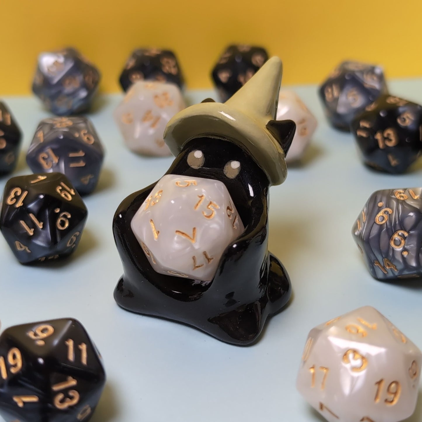 Cat Wizard Dnd Companion D20 Holder