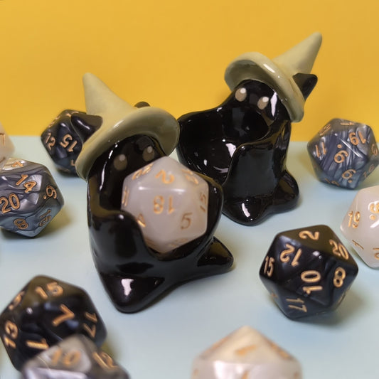 Cat Wizard Dnd Companion D20 Holder
