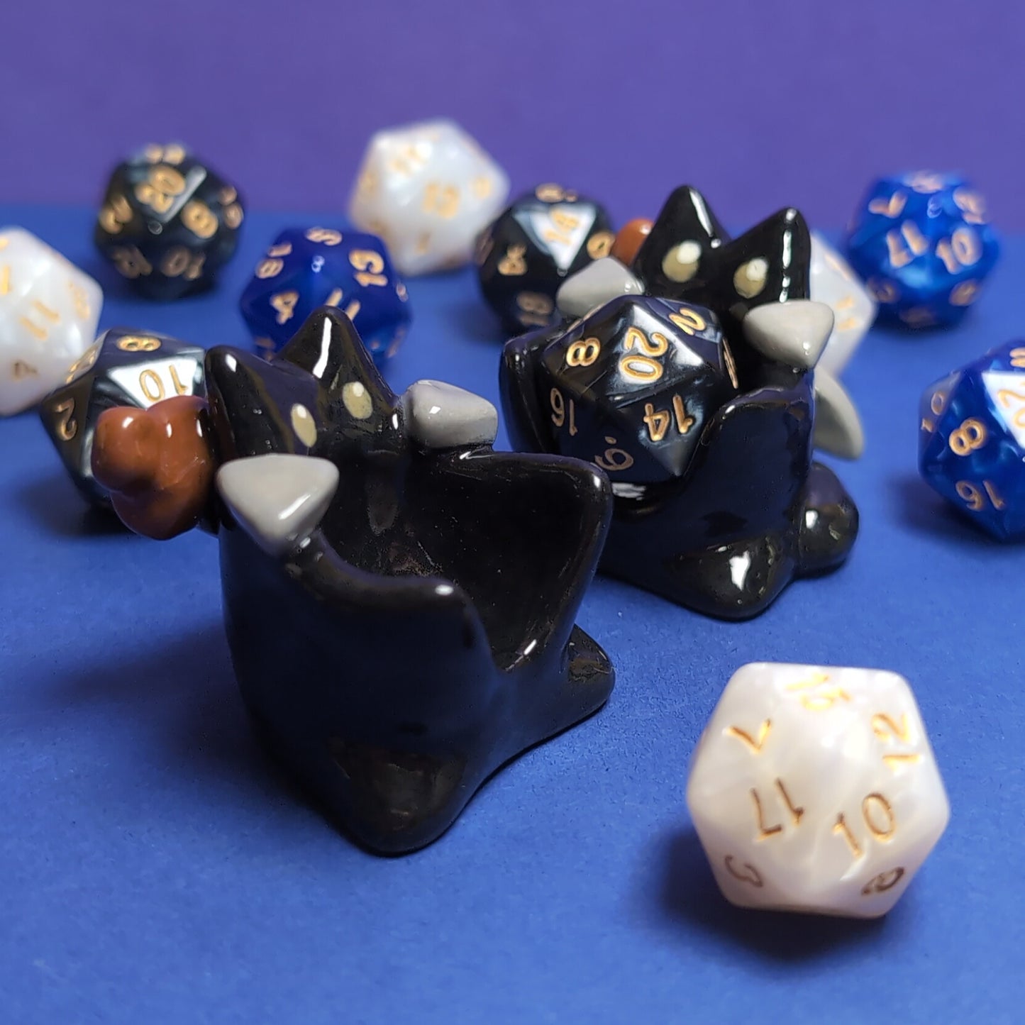 Cat Fighter Dnd Companion D20 Holder